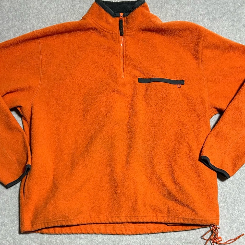 Old Navy Men's Large Orange Half-Zip Sweater